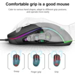 MKESPN X9 10 Buttons 7200DPI RGB Macro Definition Gaming Wired Mouse - Image 4