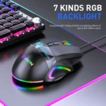MKESPN X10 9-Buttons RGB Wired Macro Definition Gaming Mouse - Image 3