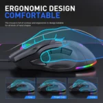 MKESPN X10 9-Buttons RGB Wired Full Speed Macro Definition Gaming Mouse - Image 5