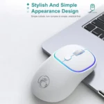 iMICE W-618 Rechargeable 4 Buttons 1600 DPI 2.4GHz Silent Wireless Mouse for Computer PC Laptop - Image 3
