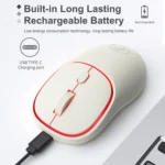 iMICE W-618 Rechargeable 4 Buttons 1600 DPI 2.4GHz Bluetooth Silent Wireless Mouse for Computer PC Laptop - Image 7