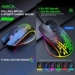 iMICE T97 Gaming Mouse RGB LED Light USB 7 Buttons 7200 DPI Wired Gaming Mouse - Image 4