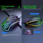 iMICE T97 Gaming Mouse RGB LED Light USB 7 Buttons 7200 DPI Wired Gaming Mouse - Image 6