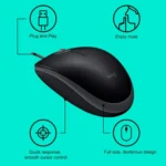 Logitech M110 1000DPI Wired Mouse USB Silent Mouse - Image 3