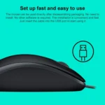 Logitech M110 1000DPI Wired Mouse USB Silent Mouse - Image 5