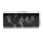 Extended Large Anti-Slip World Map Pattern Soft Rubber Smooth Cloth Surface Game Mouse Pad Keyboard Mat, Size: 70 x 30cm - Image 3