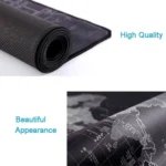 Extended Large Anti-Slip World Map Pattern Soft Rubber Smooth Cloth Surface Game Mouse Pad Keyboard Mat, Size: 70 x 30cm - Image 4