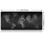 Extended Large Anti-Slip World Map Pattern Soft Rubber Smooth Cloth Surface Game Mouse Pad Keyboard Mat, Size: 100 x 50cm - Image 3