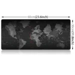 Extended Large Anti-Slip World Map Pattern Soft Rubber Smooth Cloth Surface Game Mouse Pad Keyboard Mat, Size: 60 x 30cm - Image 3