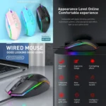 S700 Colorful Light USB Wired Office Gaming Mouse - Image 2