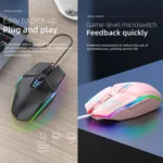 S700 Colorful Light USB Wired Office Gaming Mouse - Image 3