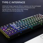 AULA F2183 RGB Wireless Bluetooth Keyboard - Image 4