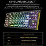 AULA F2183 RGB Wireless Bluetooth Keyboard - Image 8