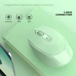 HXSJ M107 4-buttons 1600 DPI Dual Mode 2.4GHz + Bluetooth 5.1 Wireless Rechargeable Mouse - Image 5