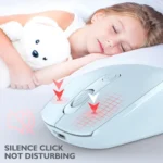 HXSJ M107 4-buttons 1600 DPI Dual Mode 2.4GHz + Bluetooth 5.1 Wireless Rechargeable Mouse - Image 9