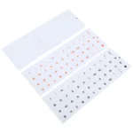 2pcs Round Transparent Keyboard Stickers Russian Key Protector - Image 2