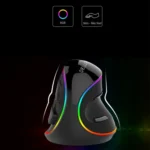 DELUX M618 Plus RGB Wired Optical Mouse Ergonomic Vertical Mouse 4000DPI - Image 6