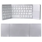 B033 Rechargeable 3-Folding 64 Keys Bluetooth Wireless Keyboard with Touchpad - Image 10