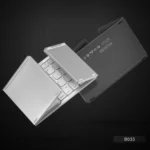 B033 Rechargeable 3-Folding 64 Keys Bluetooth Wireless Keyboard with Touchpad - Image 5