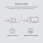 Logitech K835 Mini Mechanical Wired Keyboard, Green Shaft - Image 9