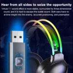 AULA S503 Headset RGB Wired Gaming Headphones - Image 2
