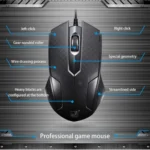 Chasing Leopard 129 USB Universal Wired Optical Gaming Mouse with Counter Weight, Length: 1.3m - Image 6