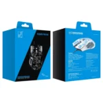 ZGB 169 USB 2400DPI Four-speed Adjustable LED Backlight Wired Optical E-sport Gaming Mouse with Counter Weight, Length: 1.45m - Image 3