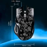 ZGB 169 USB 2400DPI Four-speed Adjustable LED Backlight Wired Optical E-sport Gaming Mouse with Counter Weight, Length: 1.45m - Image 6