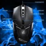 Chasing Leopard 179 USB 1600DPI Three-speed Adjustable Wired Optical Gaming Mouse, Length: 1.3m - Image 11
