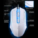 Chasing Leopard 199 USB 1600DPI Three-speed Adjustable LED Backlight Wired Optical Gaming Mouse, Length: 1.3m - Image 11