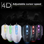 Chasing Leopard 199 USB 1600DPI Three-speed Adjustable LED Backlight Wired Optical Gaming Mouse, Length: 1.3m - Image 13