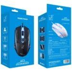 Chasing Leopard 199 USB 1600DPI Three-speed Adjustable LED Backlight Wired Optical Gaming Mouse, Length: 1.3m - Image 4