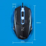 Chasing Leopard 199 USB 1600DPI Three-speed Adjustable LED Backlight Wired Optical Gaming Mouse, Length: 1.3m - Image 6