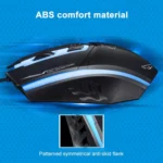 Chasing Leopard 199 USB 1600DPI Three-speed Adjustable LED Backlight Wired Optical Gaming Mouse, Length: 1.3m - Image 7