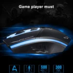 Chasing Leopard 199 USB 1600DPI Three-speed Adjustable LED Backlight Wired Optical Gaming Mouse, Length: 1.3m - Image 9