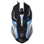 Chasing Leopard K1 USB 1600DPI Three-speed Adjustable LED Backlight Mute Wired Optical Gaming Mouse, Length: 1.3m - Image 2