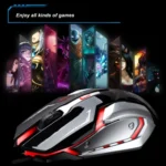 Chasing Leopard K1 USB 1600DPI Three-speed Adjustable LED Backlight Mute Wired Optical Gaming Mouse, Length: 1.3m - Image 12