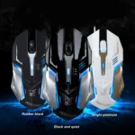 Chasing Leopard K1 USB 1600DPI Three-speed Adjustable LED Backlight Mute Wired Optical Gaming Mouse, Length: 1.3m - Image 6