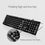 Chasing Leopard Q17 104 Keys USB Wired Suspension Gaming Office Keyboard + Wired Symmetrical Mouse Set, Keyboard Cable Length: 1.4m, Mouse Cable Length: 1.3m - Image 5