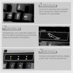 Chasing Leopard Q17 104 Keys USB Wired Suspension Gaming Office Keyboard + Wired Symmetrical Mouse Set, Keyboard Cable Length: 1.4m, Mouse Cable Length: 1.3m - Image 7