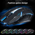 Chasing Leopard V17 USB 2400DPI Four-speed Adjustable Line Pattern Wired Optical Gaming Mouse with LED Breathing Light, Length: 1.45m - Image 5