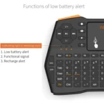 VIBOTON i8 Plus Updated 2.4GHz QWERT Mini Wireless Keyboard with Touchpad for TV Box, Mi Box, Computer, Tablet, Laptop and Projector(Black) - Image 11