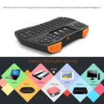 VIBOTON i8 Plus Updated 2.4GHz QWERT Mini Wireless Keyboard with Touchpad for TV Box, Mi Box, Computer, Tablet, Laptop and Projector(Black) - Image 7