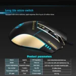Apedra iMICE A5 High Precision Gaming Mouse LED four color controlled breathing light USB 7 Buttons 3200 DPI Wired Optical Gaming Mouse for Computer PC Laptop - Image 11