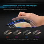Apedra iMICE A5 High Precision Gaming Mouse LED four color controlled breathing light USB 7 Buttons 3200 DPI Wired Optical Gaming Mouse for Computer PC Laptop - Image 9