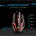 Apedra iMICE A9 High Precision Gaming Mouse LED four color controlled breathing light USB 6 Buttons 3200 DPI Wired Optical Gaming Mouse for Computer PC Laptop - Image 8