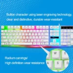 ZGB G21 104 Keys USB Wired Mechanical Feel Colorful Backlight Office Computer Keyboard Gaming Keyboard - Image 3