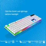 ZGB G21 104 Keys USB Wired Mechanical Feel Colorful Backlight Office Computer Keyboard Gaming Keyboard - Image 4