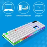 ZGB G21 104 Keys USB Wired Mechanical Feel Colorful Backlight Office Computer Keyboard Gaming Keyboard - Image 6