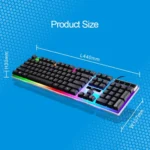ZGB G21 104 Keys USB Wired Mechanical Feel Colorful Backlight Office Computer Keyboard Gaming Keyboard - Image 8